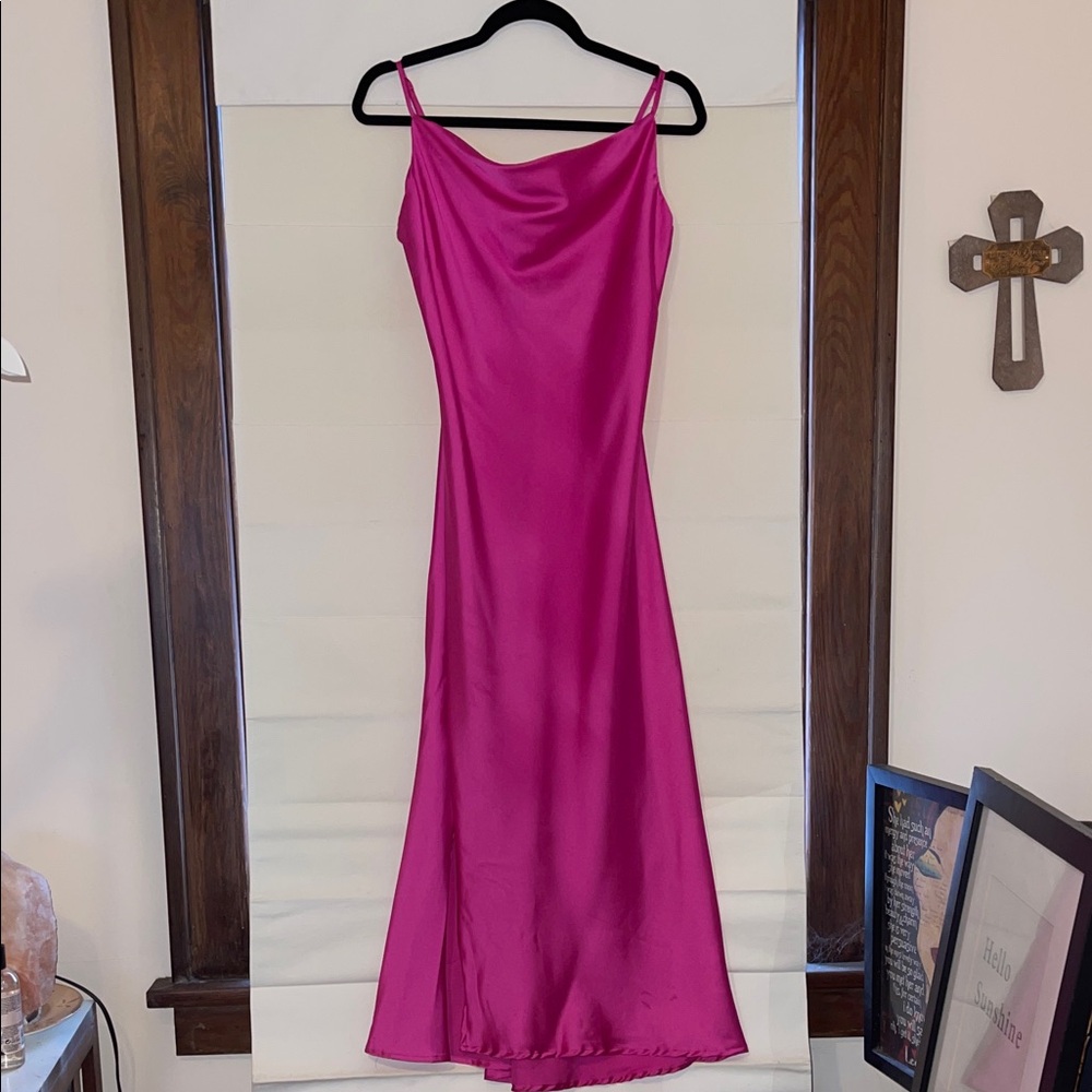 She + Sky Fuchsia Maxi Dress